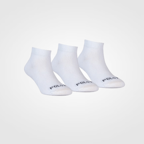 KIT 3 PARES DE MEIA CANO CURTO INFANTIL POLO WEAR