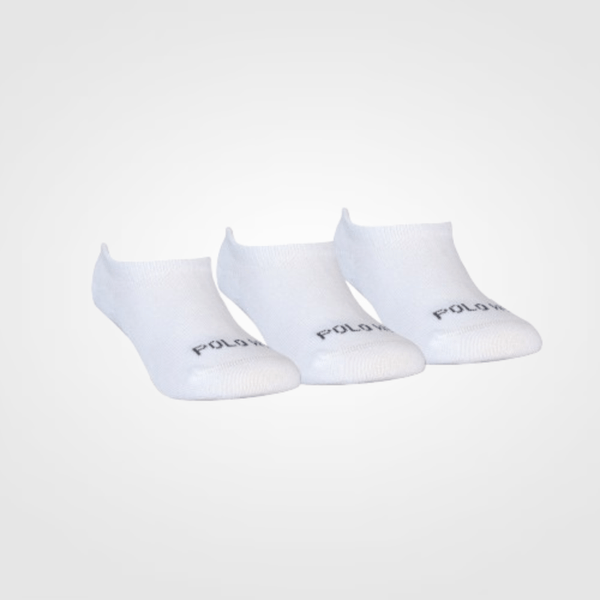 KIT 3 PARES DE MEIA INVISÍVEL INFANTIL POLO WEAR